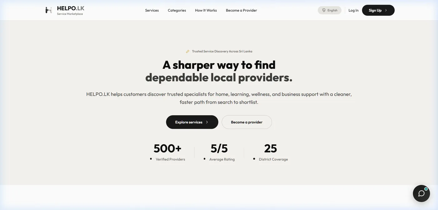 HELPO.LK — Service Marketplace